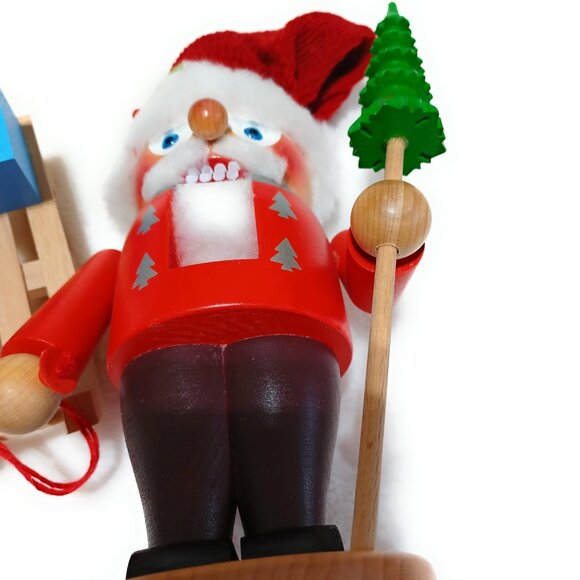 Steinbach Made in Germany Volkskunst GmbH Troll Series Nutcracker - Santa & Sled - Picture 5 of 6